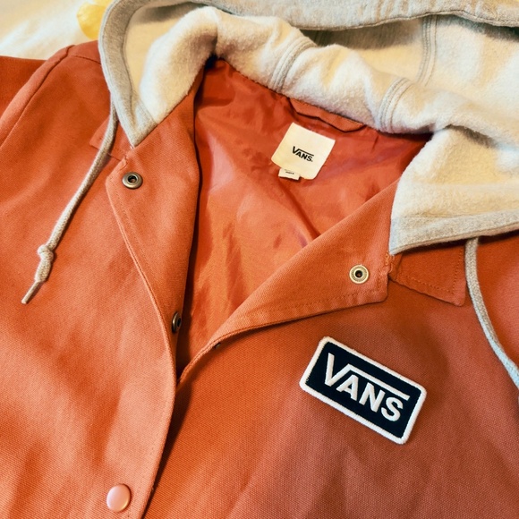 vans rust orange twill jacket - Picture 3 of 6